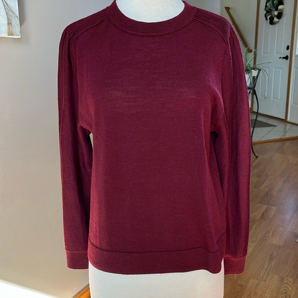 Talbots Women’s Burgundy Long Sleeve Sweater Size M Petite